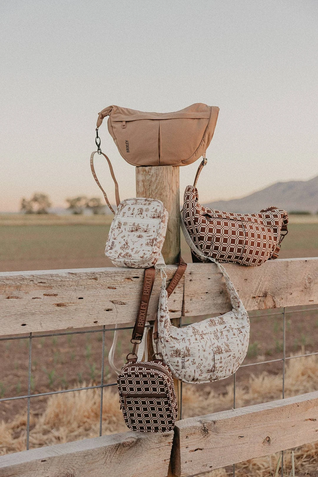 Brixley Crescent Bag - Caramel