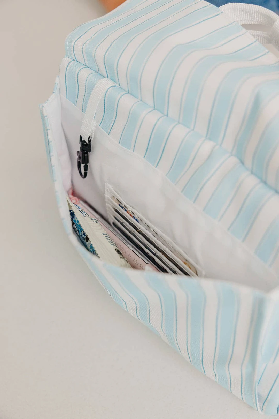 Brixley Lunch Box – Blue Striped