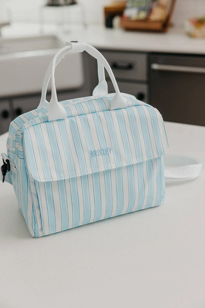 Brixley Lunch Box – Blue Striped