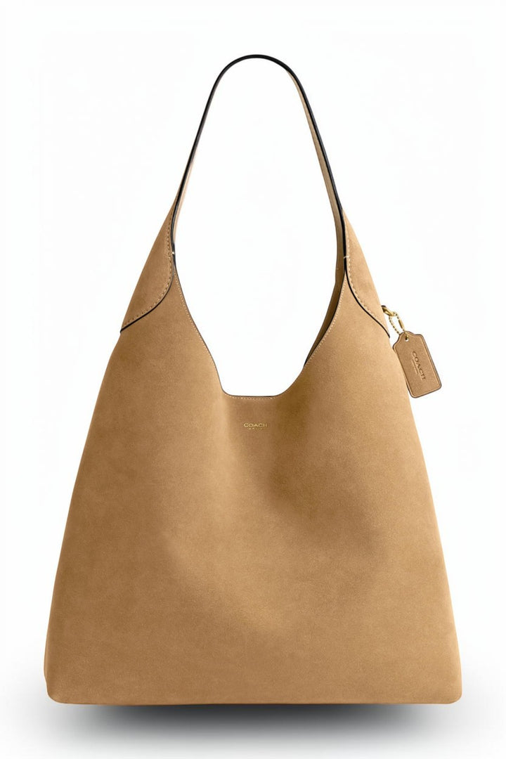Coach Brooklyn Shoulder Bag 39 in Sand Suede