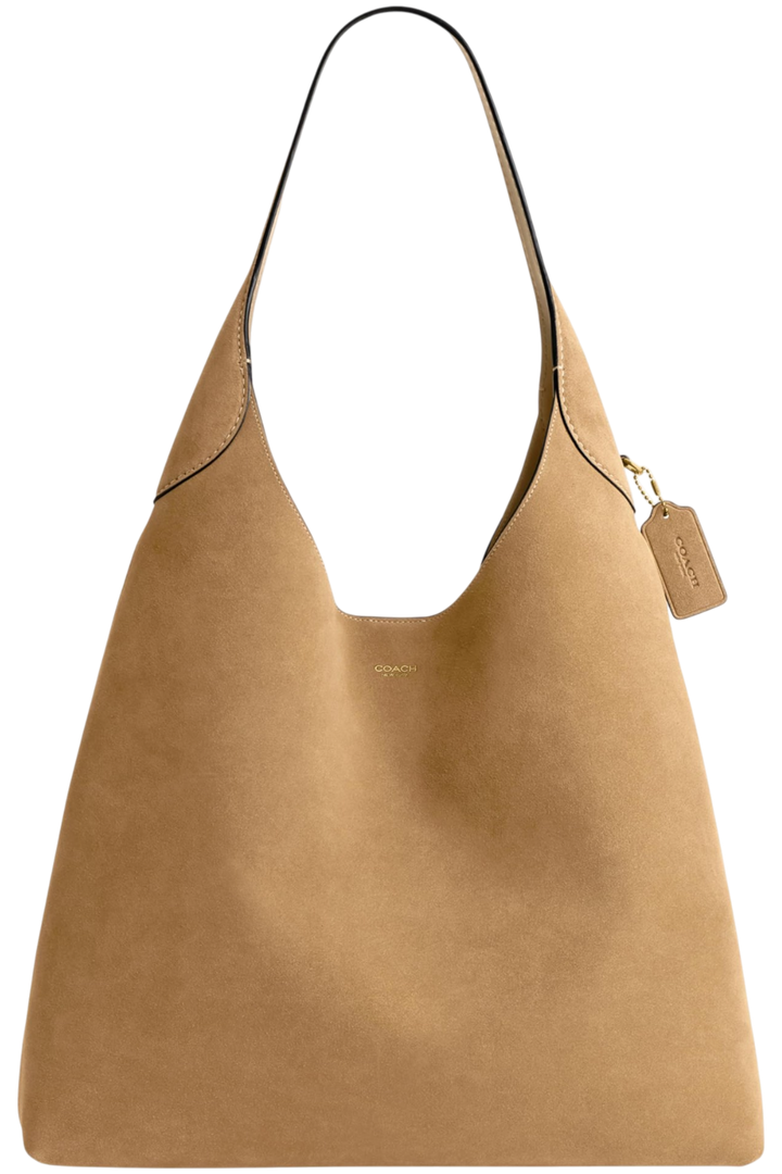 Coach Brooklyn Shoulder Bag 39 in Sand Suede