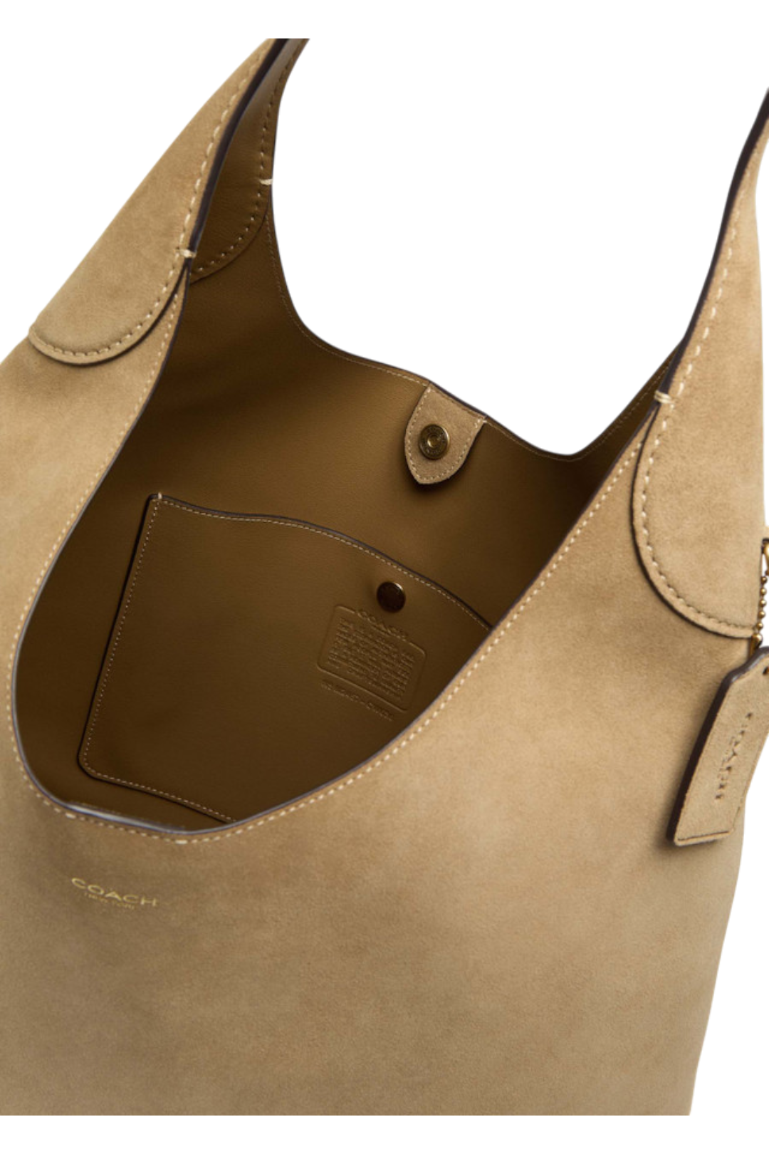 Coach Brooklyn Shoulder Bag 39 in Sand Suede