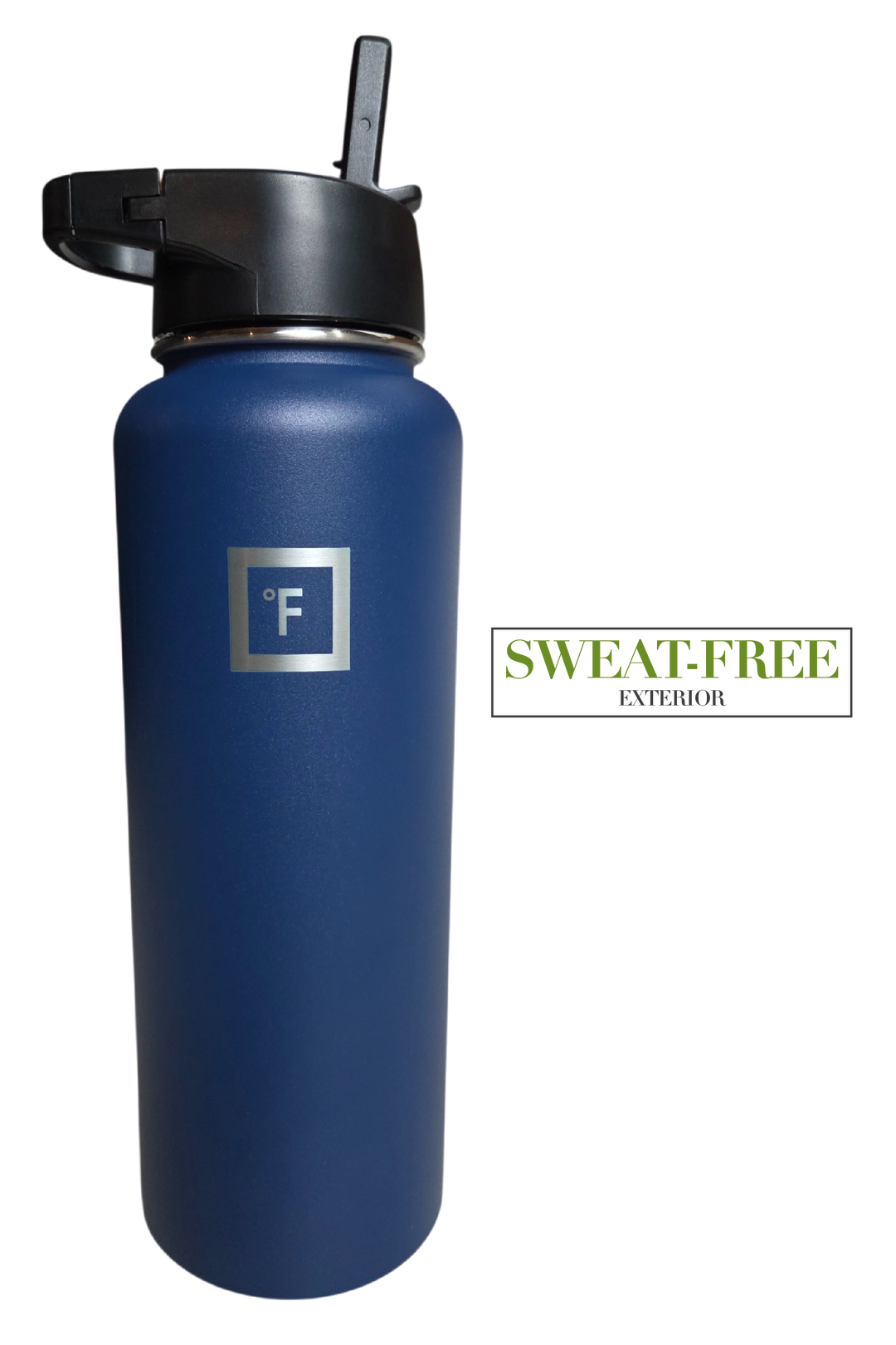 IRON °FLASK Wide Mouth Water Bottle – 40 oz (Twilight Blue)