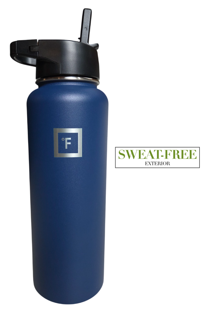IRON °FLASK Wide Mouth Water Bottle – 40 oz (Twilight Blue)