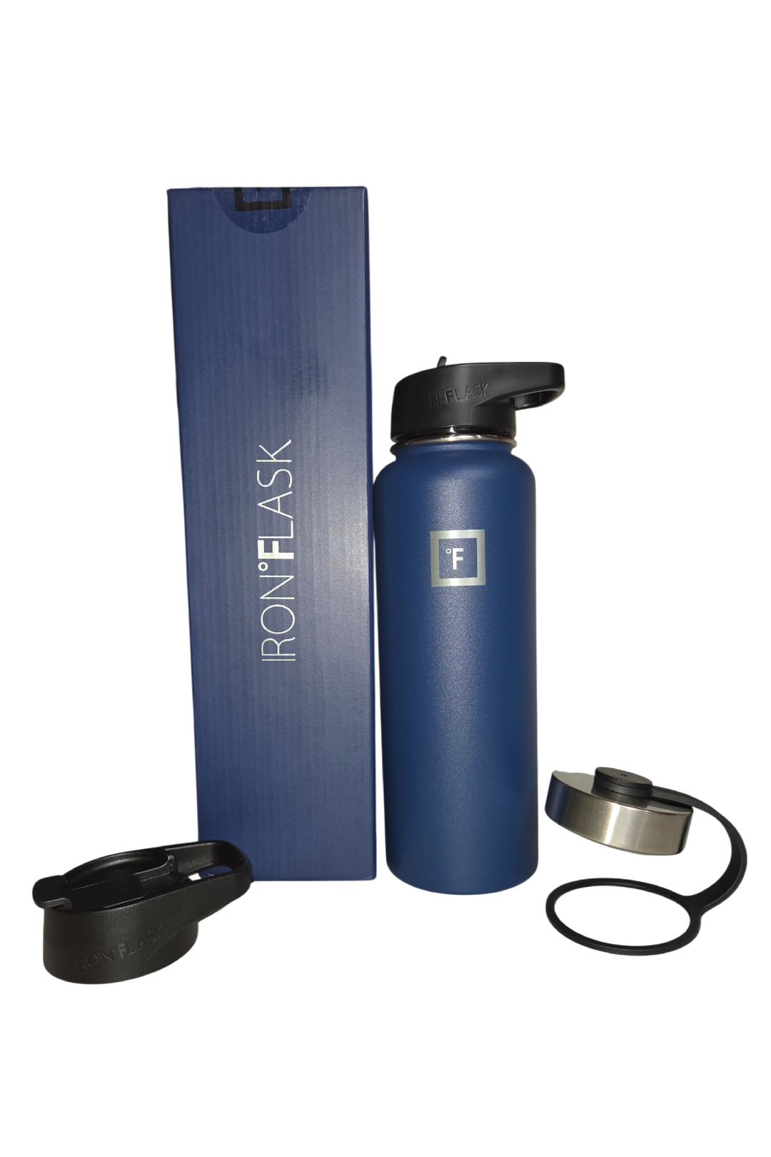 IRON °FLASK Wide Mouth Water Bottle – 40 oz (Twilight Blue)