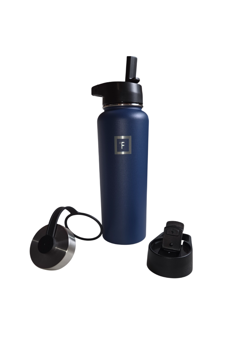 IRON °FLASK Wide Mouth Water Bottle – 40 oz (Twilight Blue)