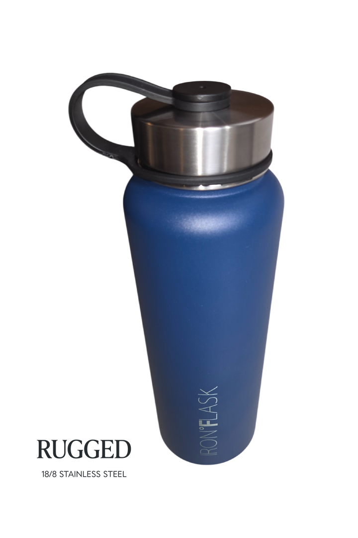 IRON °FLASK Wide Mouth Water Bottle – 40 oz (Twilight Blue)