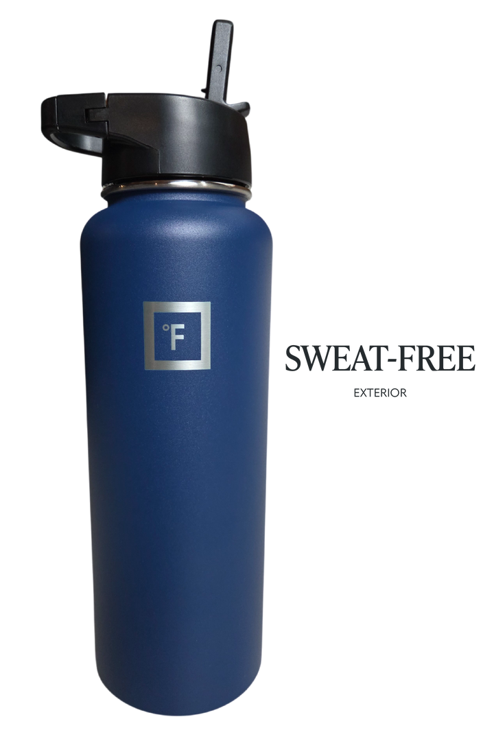IRON °FLASK Wide Mouth Water Bottle – 40 oz (Twilight Blue)