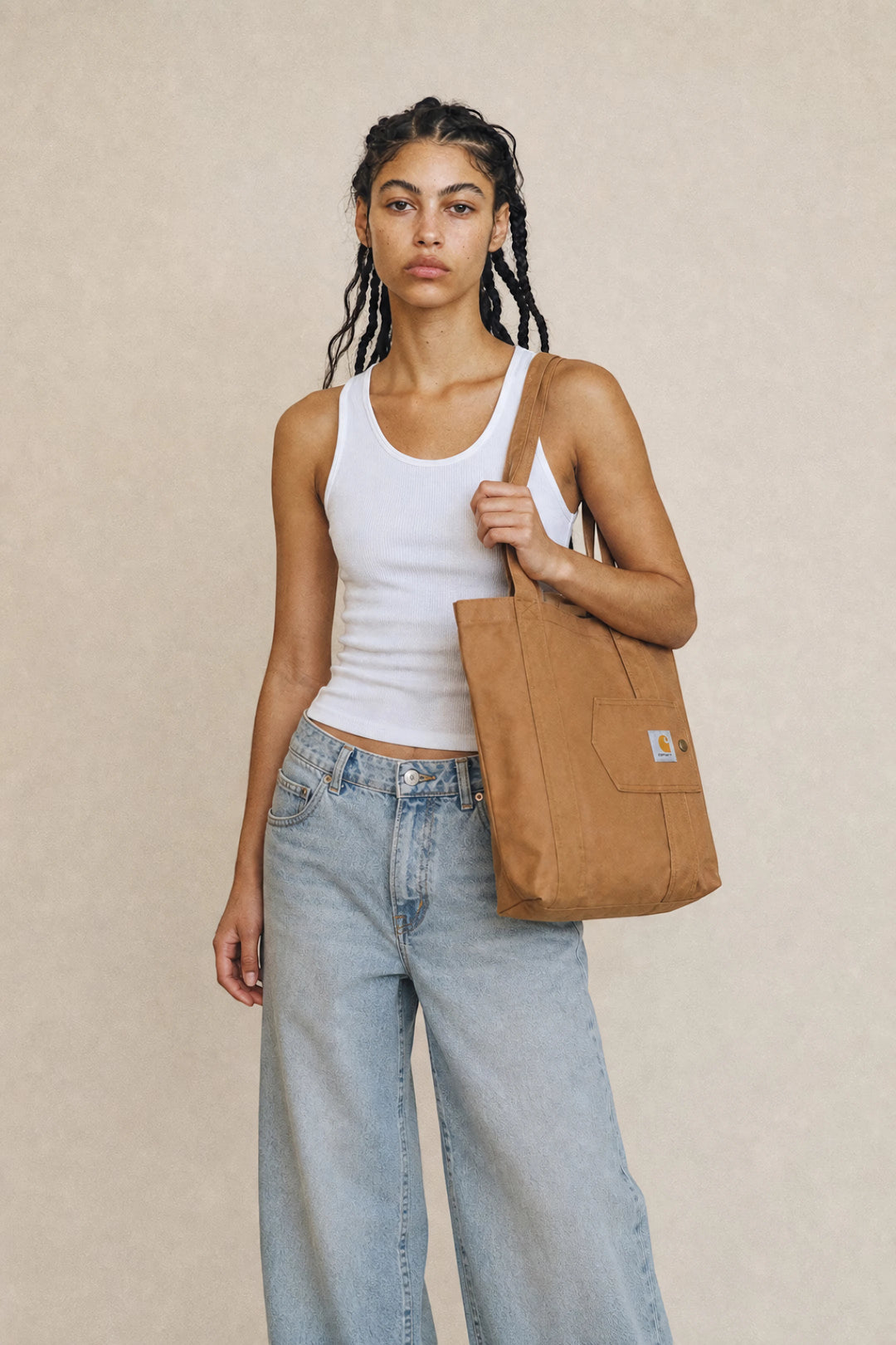 Carhartt Vertical Open Tote – Brown