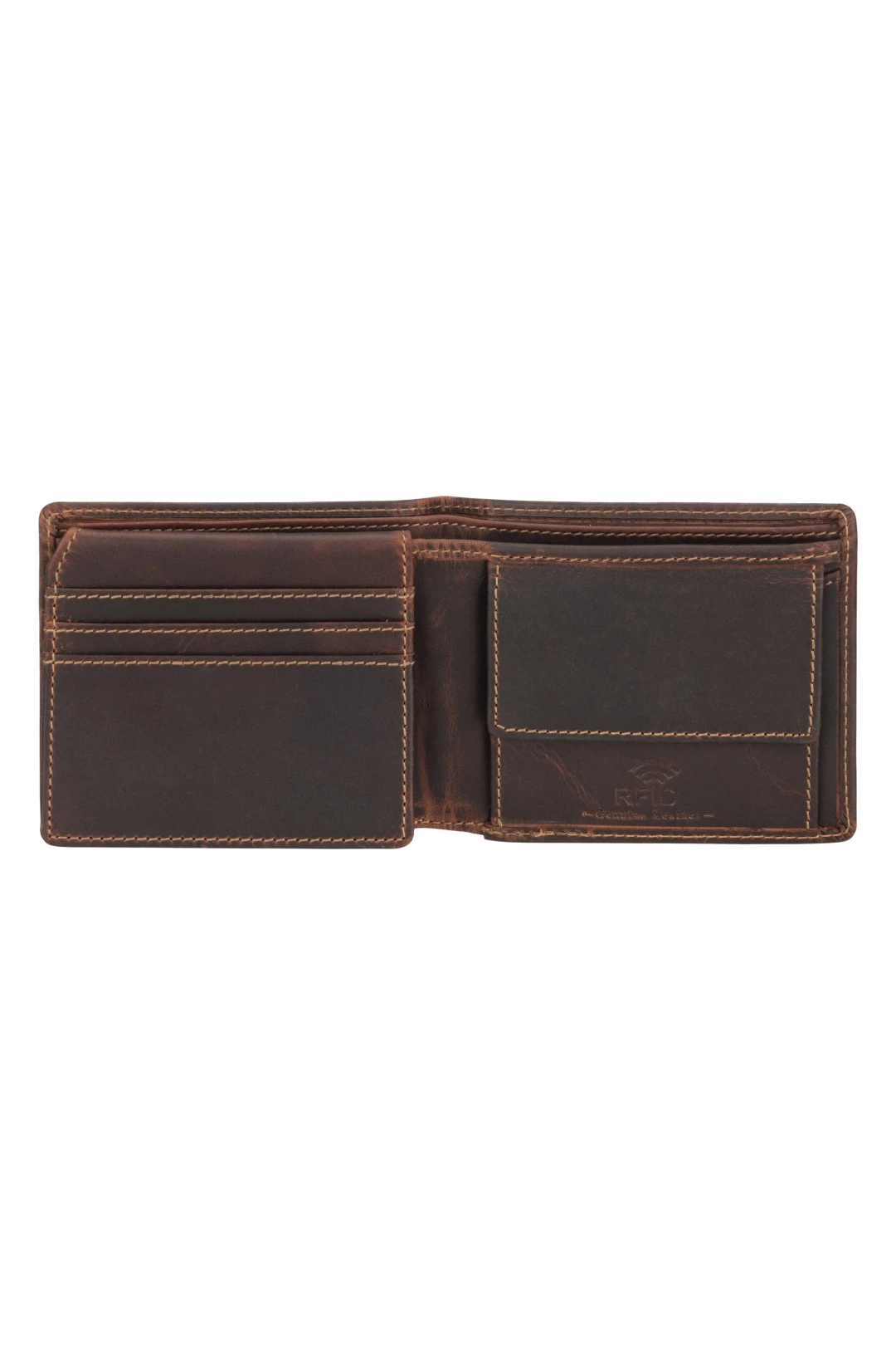Minori Leather Charlie Leather Men's Bifold Wallet – Chestnut