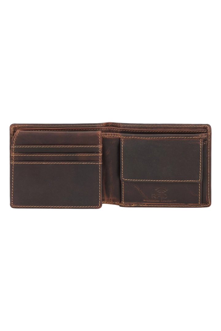 Minori Leather Charlie Leather Men's Bifold Wallet – Chestnut