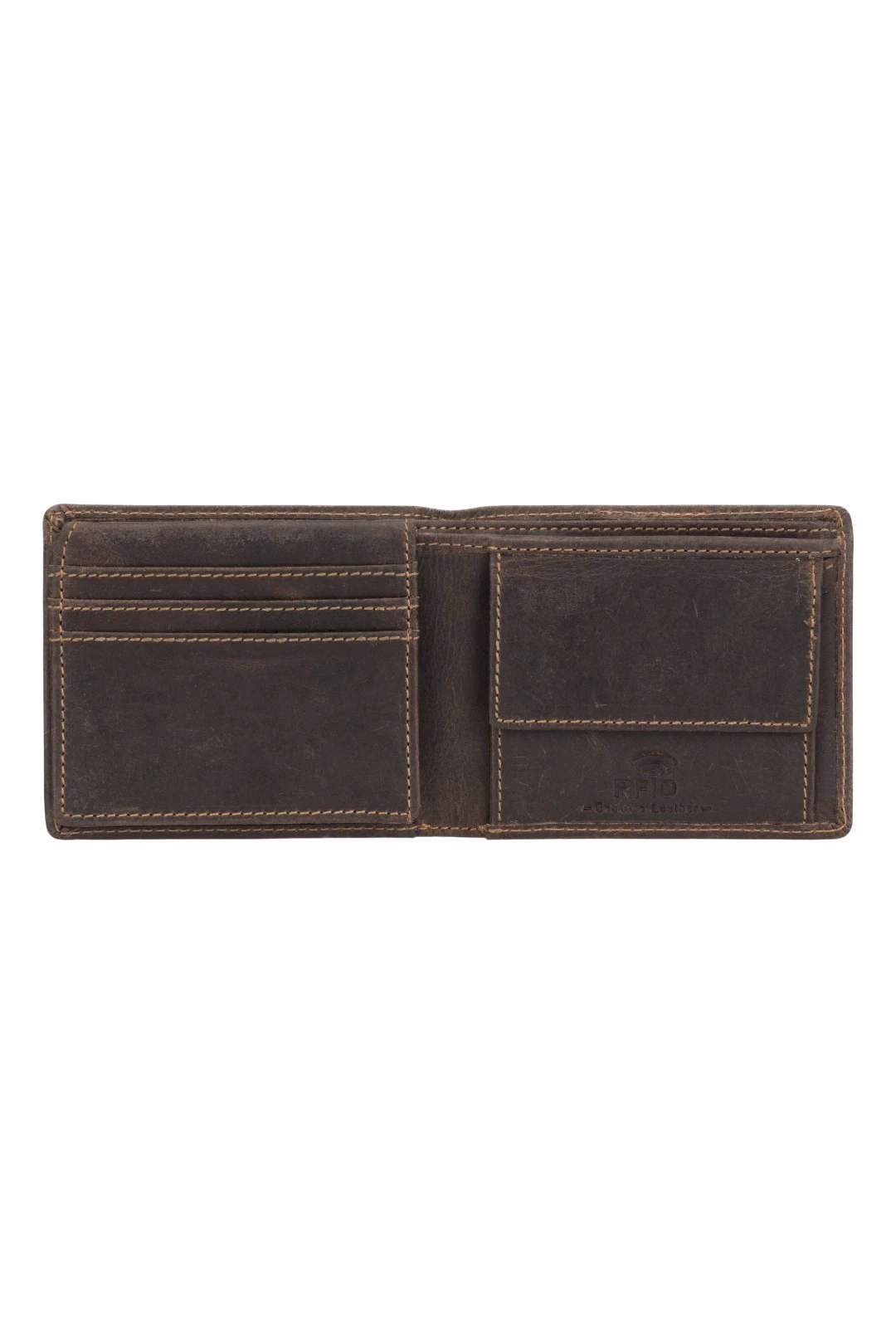 Minori Leather Charlie Leather Men's Bifold Wallet – Brown