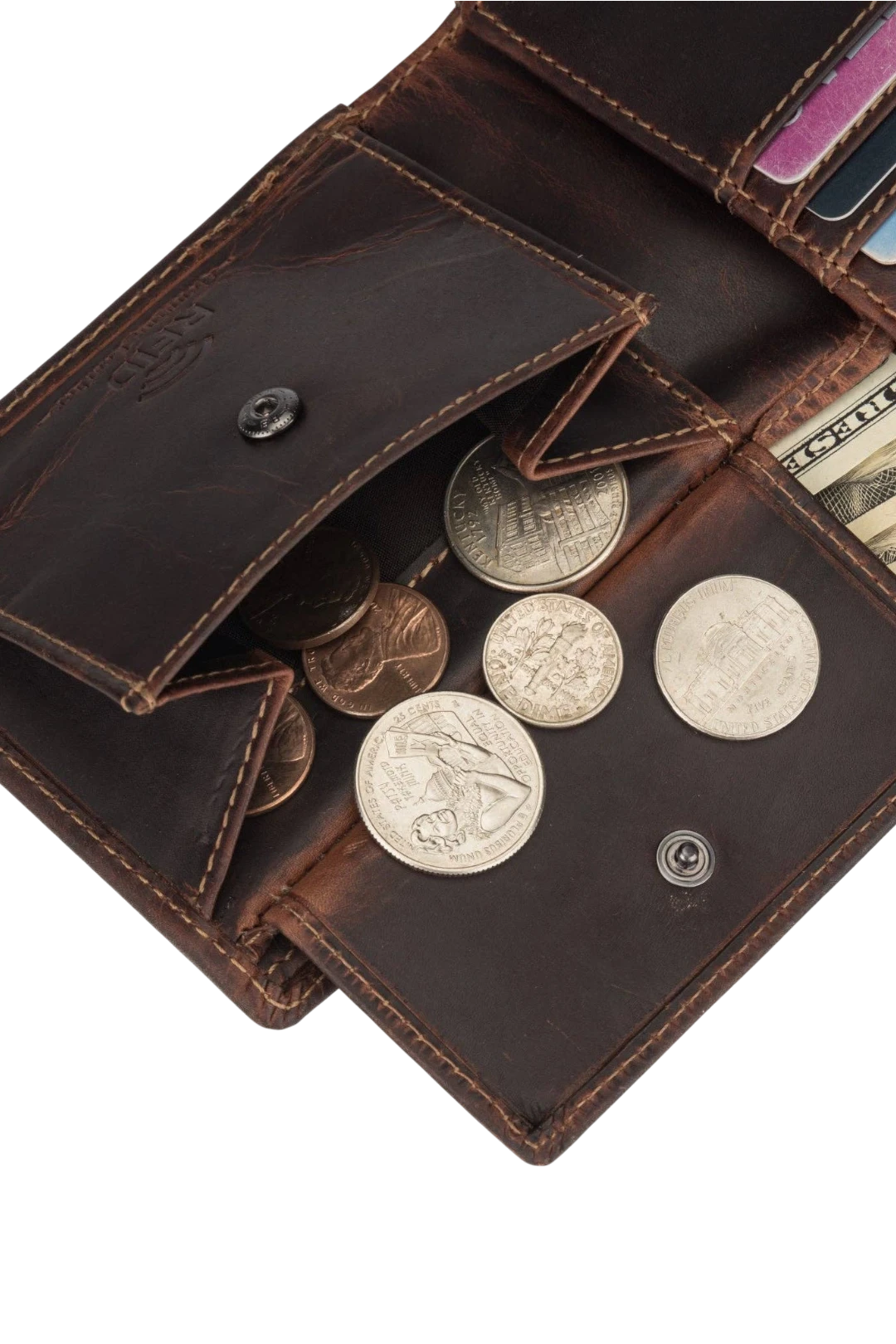 Minori Leather Charlie Leather Men's Bifold Wallet – Brown