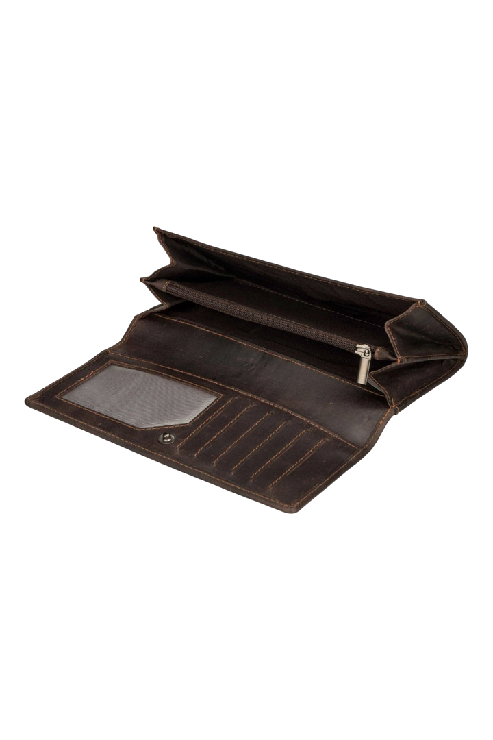 Minori Leather Charlotte Women's Leather Wallet – Brown