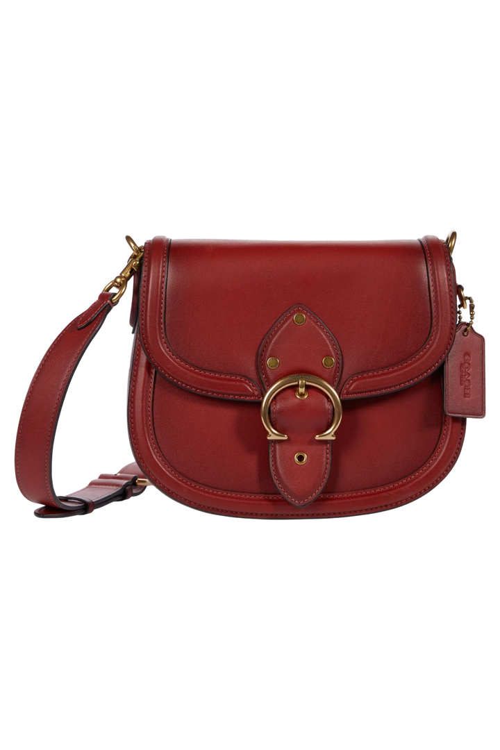 Coach Beat Saddle Bag - Brass & Red Sand