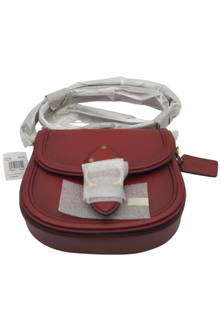 Coach Beat Saddle Bag - Brass & Red Sand