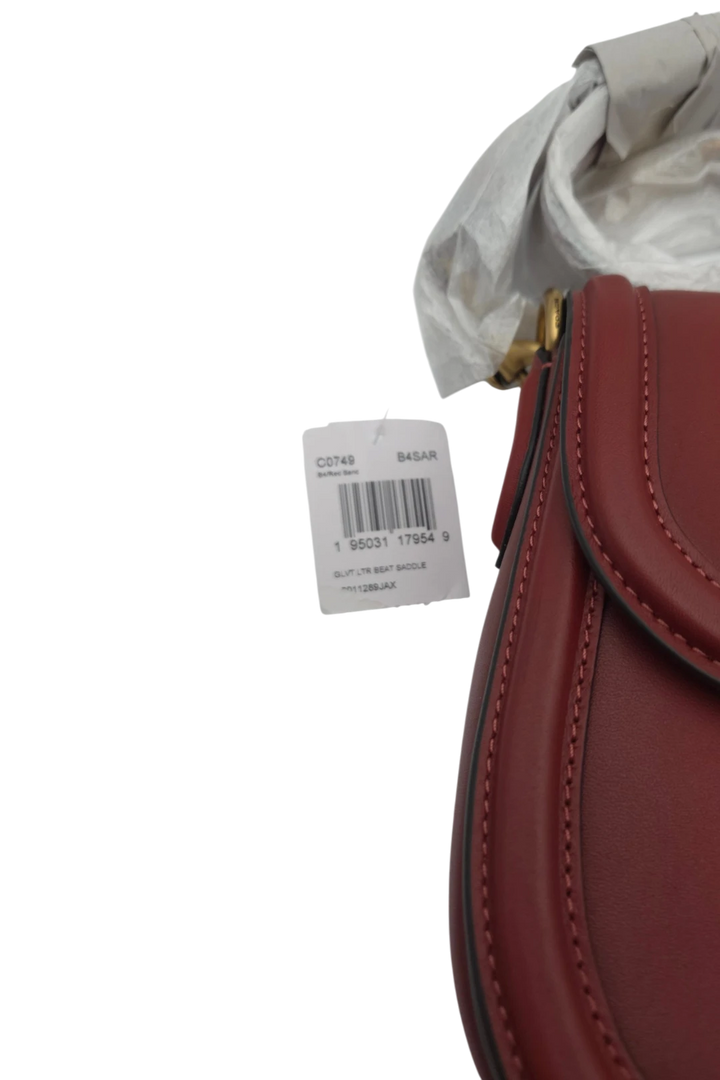 Coach Beat Saddle Bag - Brass & Red Sand
