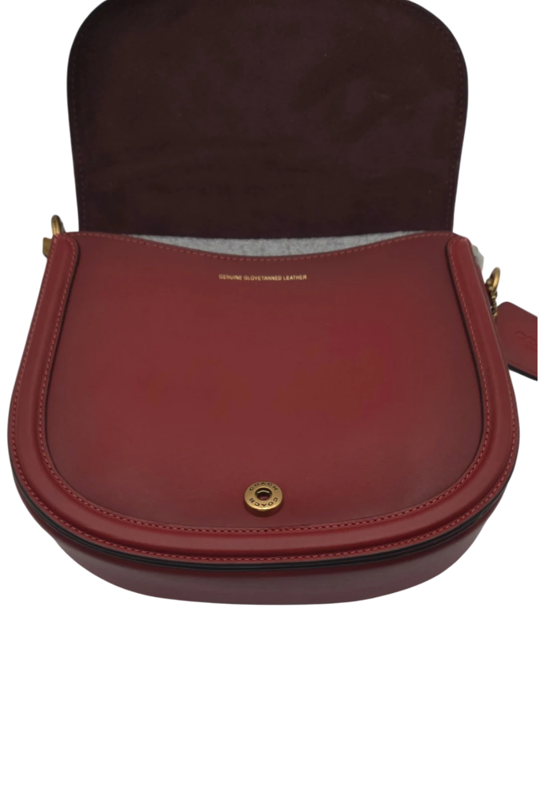 Coach Beat Saddle Bag - Brass & Red Sand
