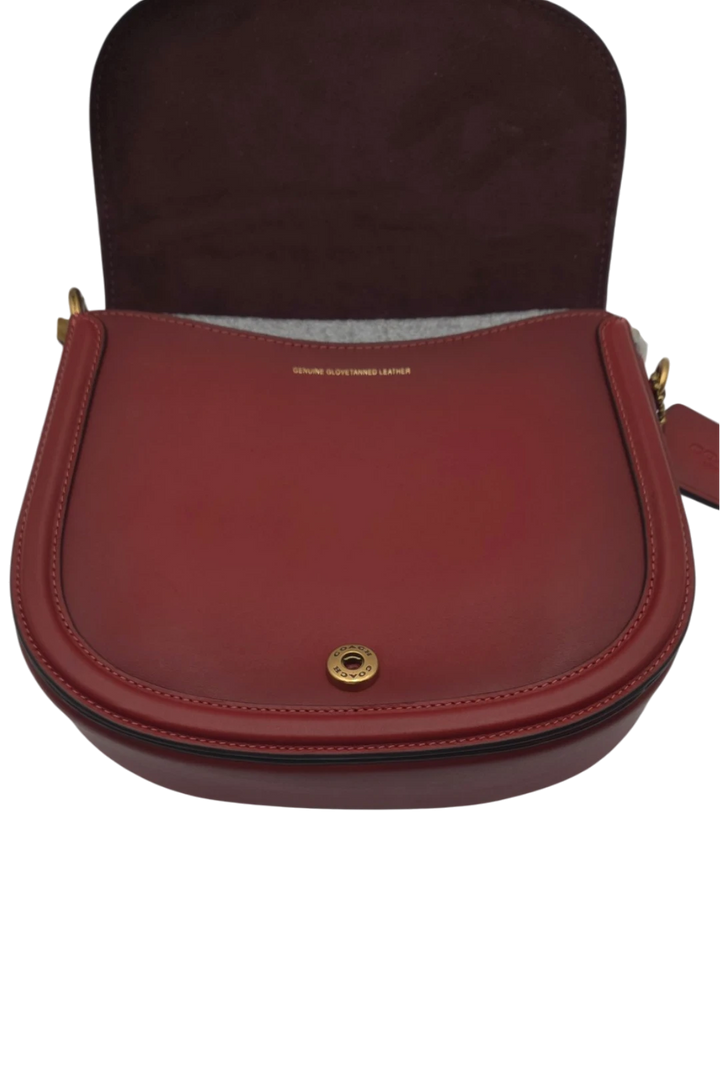 Coach Beat Saddle Bag - Brass & Red Sand