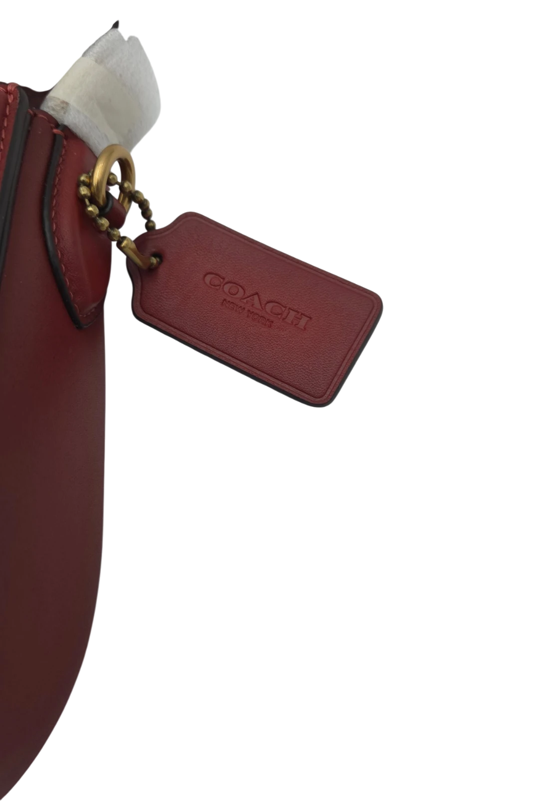 Coach Beat Saddle Bag - Brass & Red Sand