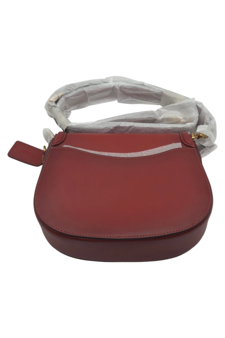 Coach Beat Saddle Bag - Brass & Red Sand
