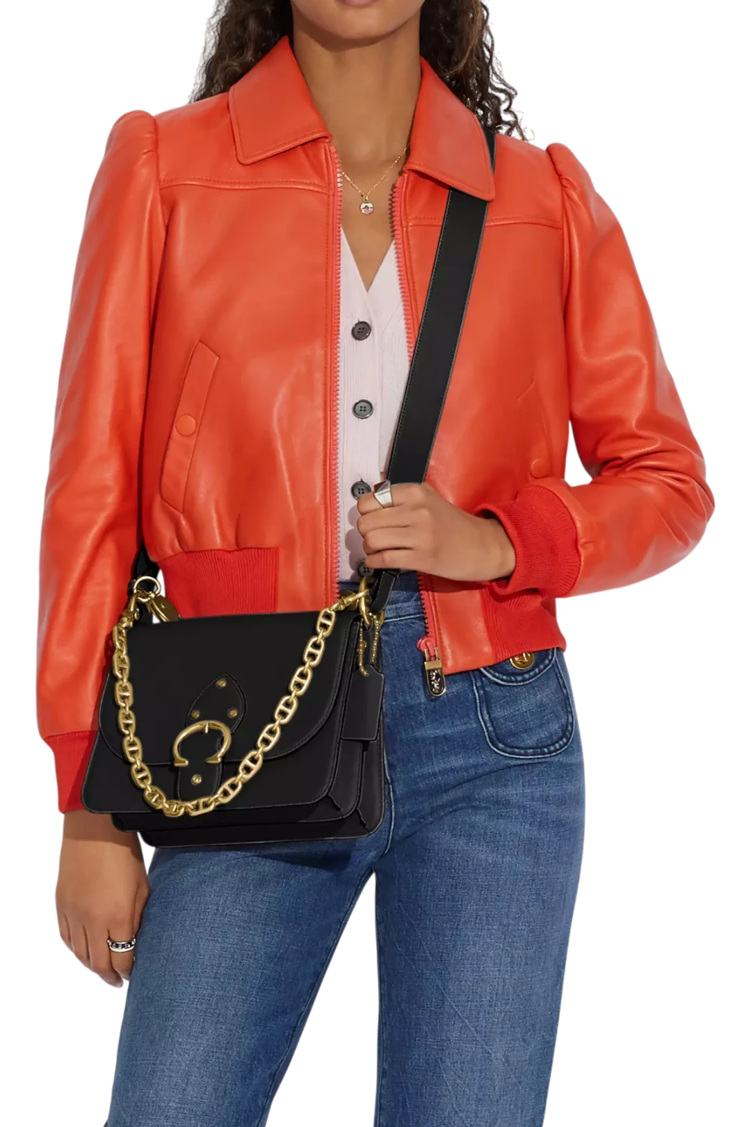 Coach Beat Shoulder Bag - Brass & Black