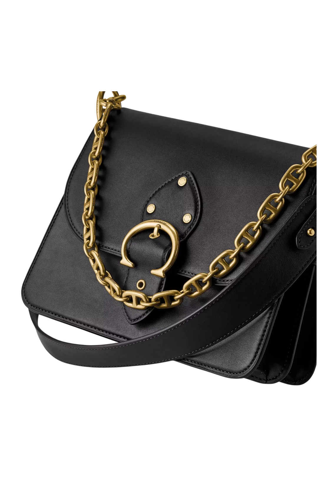 Coach Beat Shoulder Bag - Brass & Black