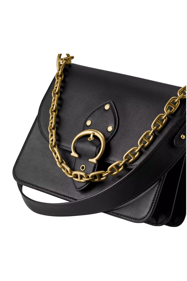 Coach Beat Shoulder Bag - Brass & Black