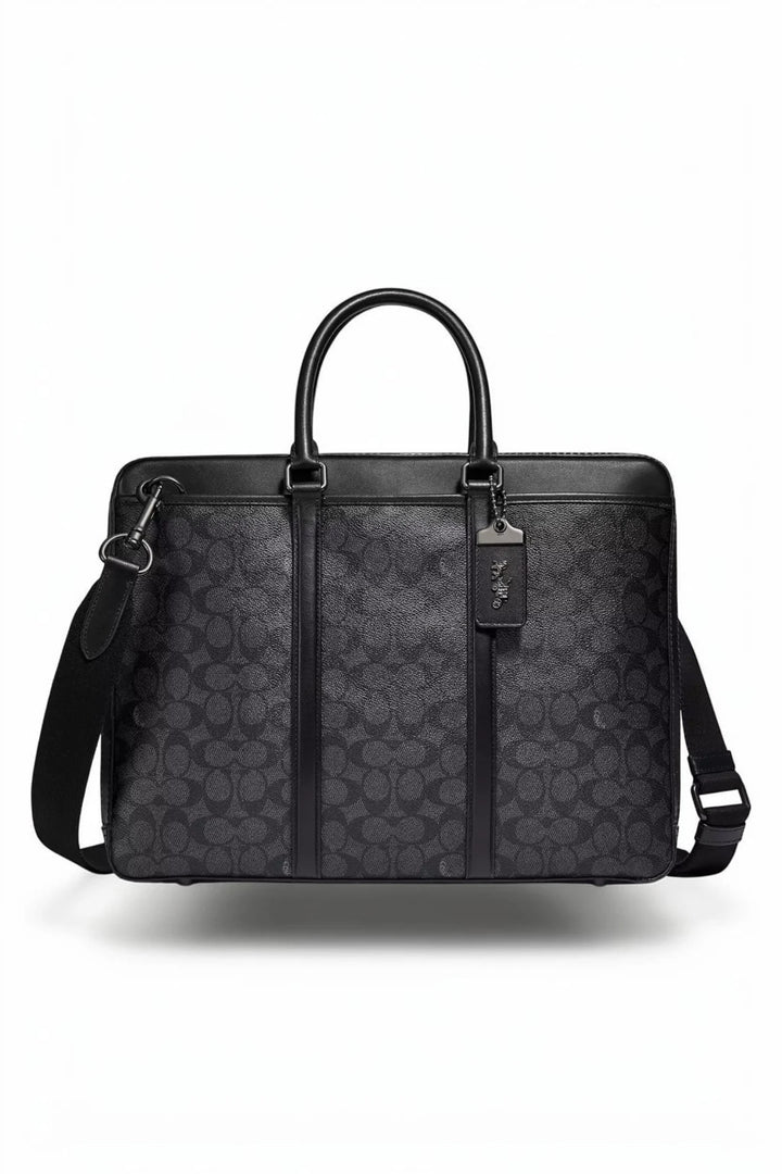 Coach Metropolitan Slim Brief in Signature Canvas