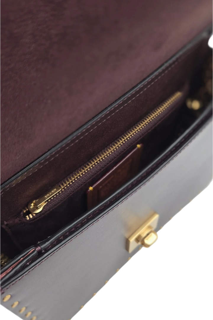 Coach X Jennifer Lopez Hutton Shoulder Bag - Peony Oxblood Multi
