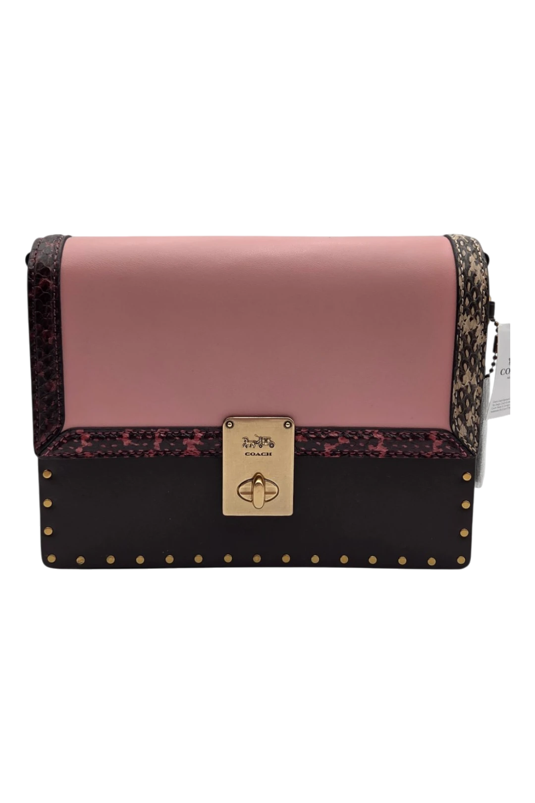 Coach X Jennifer Lopez Hutton Shoulder Bag - Peony Oxblood Multi