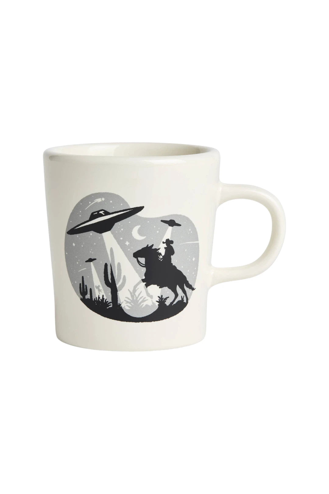 Created Co. 9oz Modern Diner Mug – UFO Invasion by Sam Larson