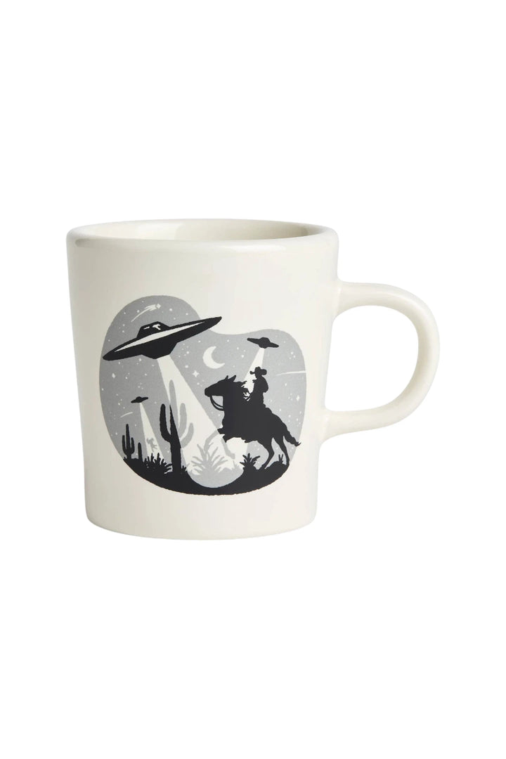 Created Co. 9oz Modern Diner Mug – UFO Invasion by Sam Larson