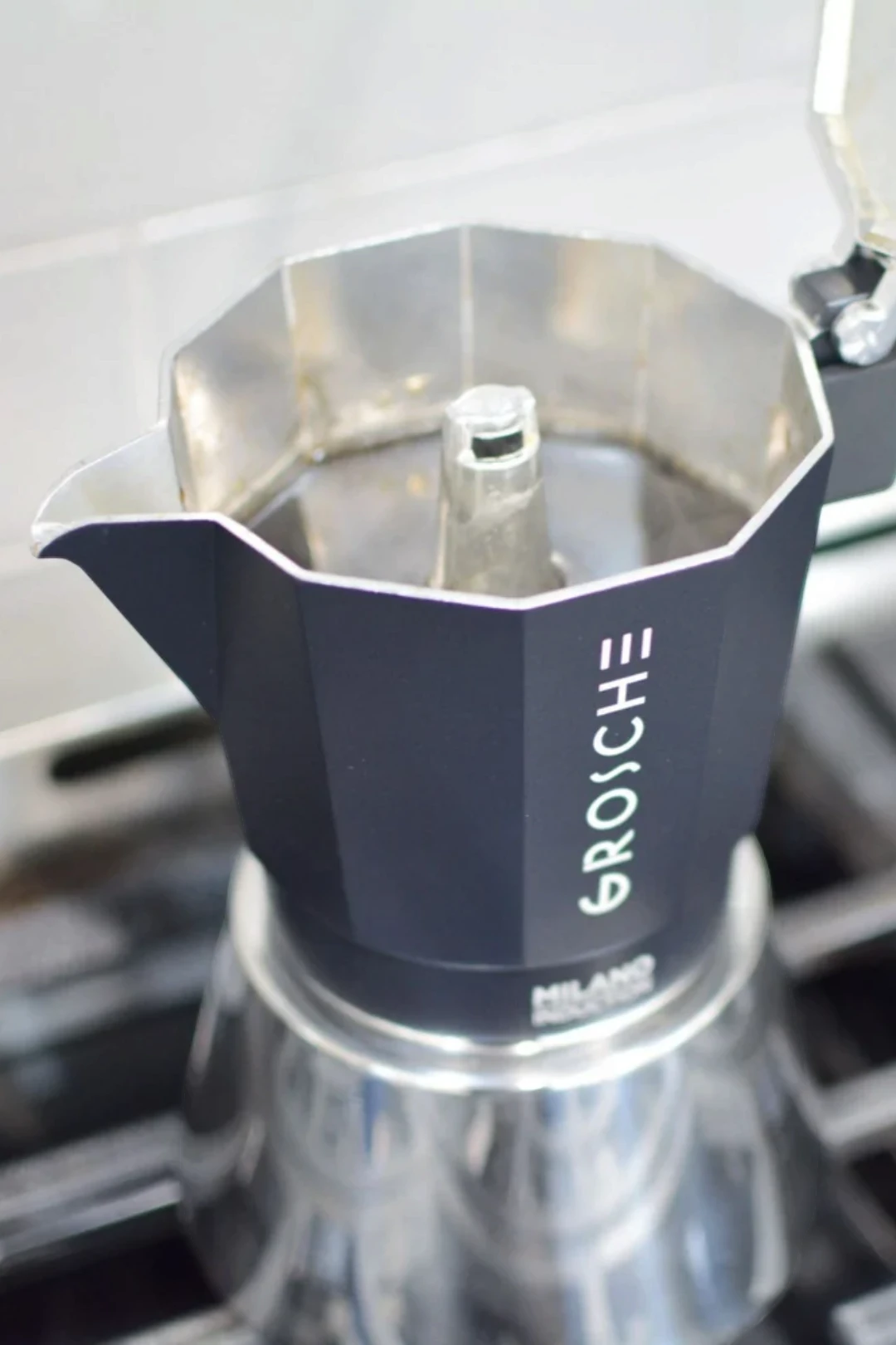 GROSCHE MILANO INDUCTION Stovetop Espresso Maker – Black