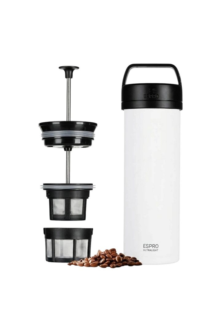ESPRO P0 Ultralight Travel Coffee Press | 16 oz – Chalk White