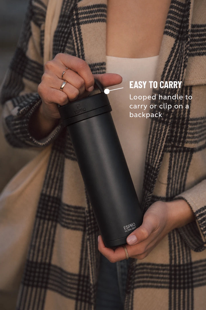 ESPRO P0 Ultralight Travel Coffee Press | 16 oz – Meteorite Black