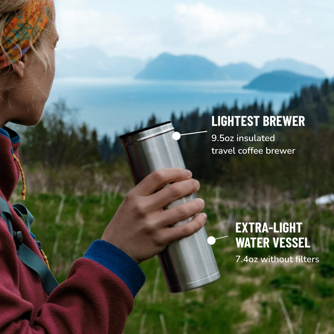 ESPRO P0 Ultralight Travel French Press – Brushed