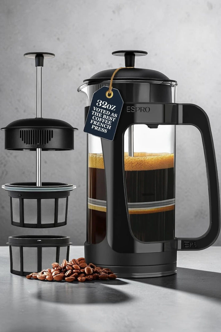ESPRO P3 French Press Coffee Maker – Black