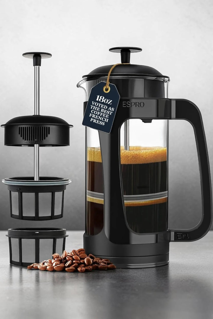 ESPRO P3 French Press Coffee Maker – Black