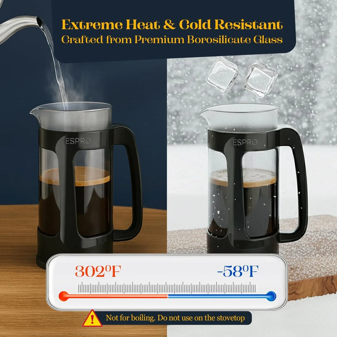ESPRO P3 French Press Coffee Maker – Black