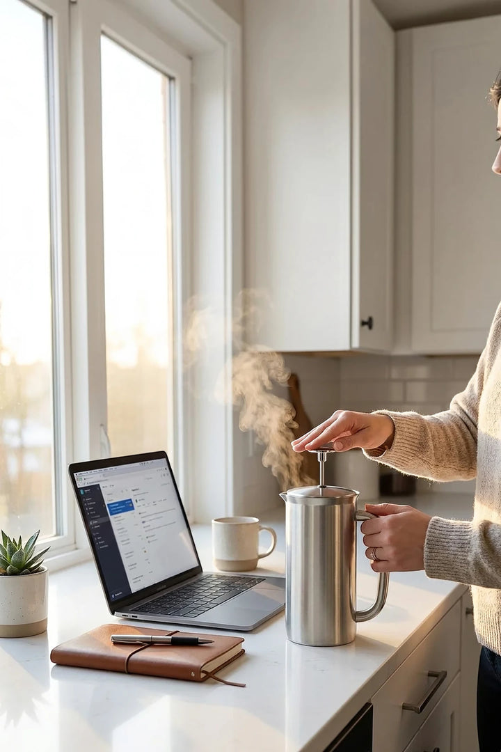 ESPRO P7 French Press Coffee Maker – Brushed Nickel