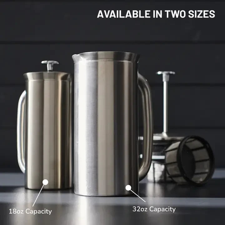 ESPRO P7 French Press Coffee Maker – Brushed Nickel