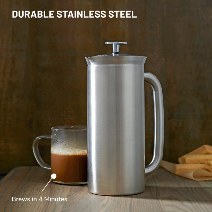 ESPRO P7 French Press Coffee Maker – Brushed Nickel