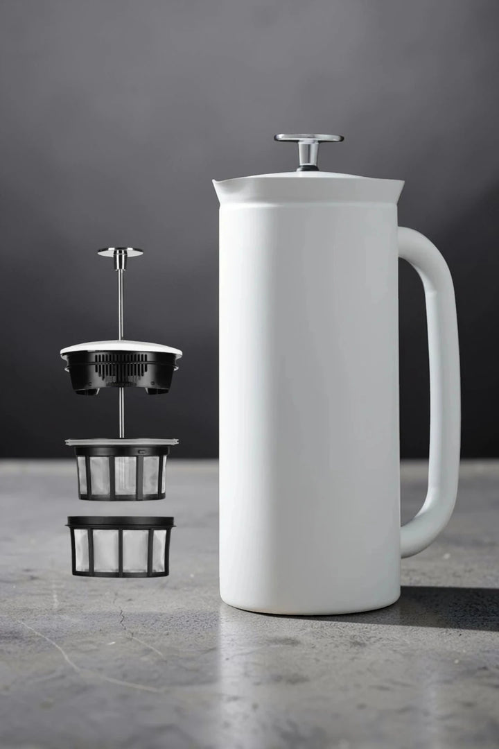 ESPRO P7 Stainless Steel French Press Coffee Maker - 18oz - White