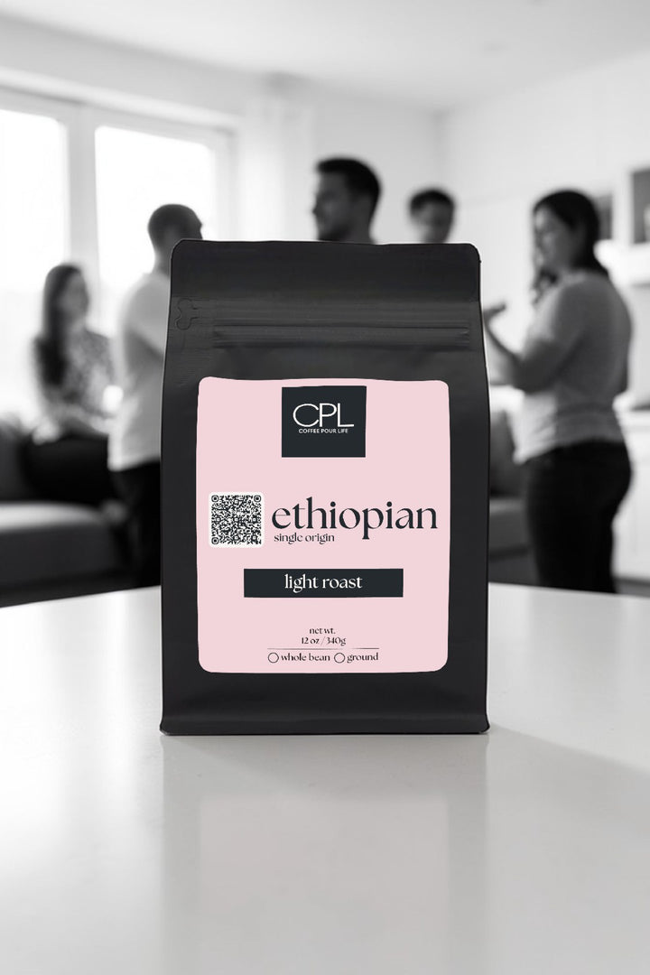 Ethiopian Light Roast Coffee – Single Origin | Coffee Pour Life