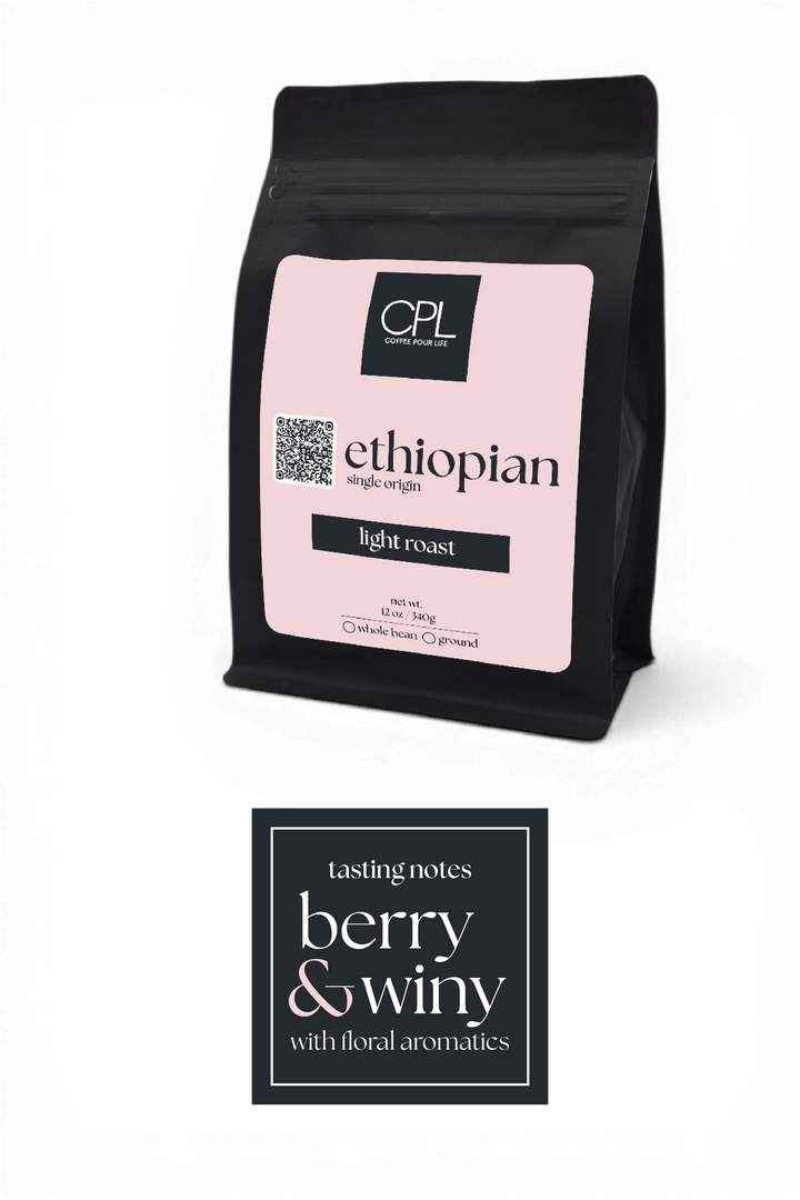Ethiopian Light Roast Coffee – Single Origin | Coffee Pour Life