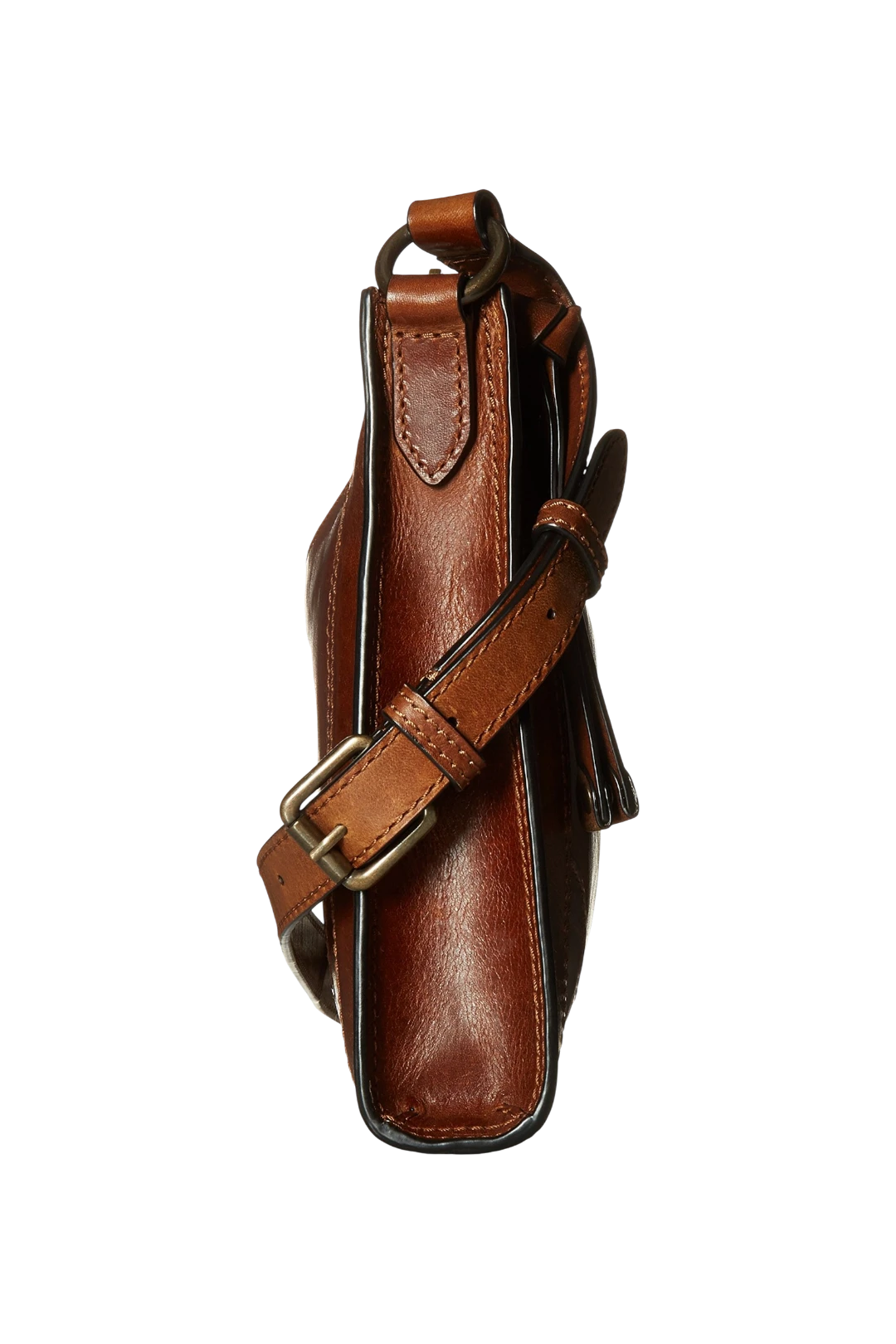 Frye Melissa Zip Leather Crossbody Bag - Cognac