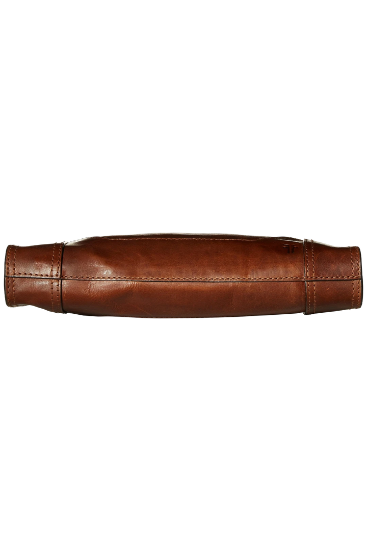 Frye Melissa Zip Leather Crossbody Bag - Cognac