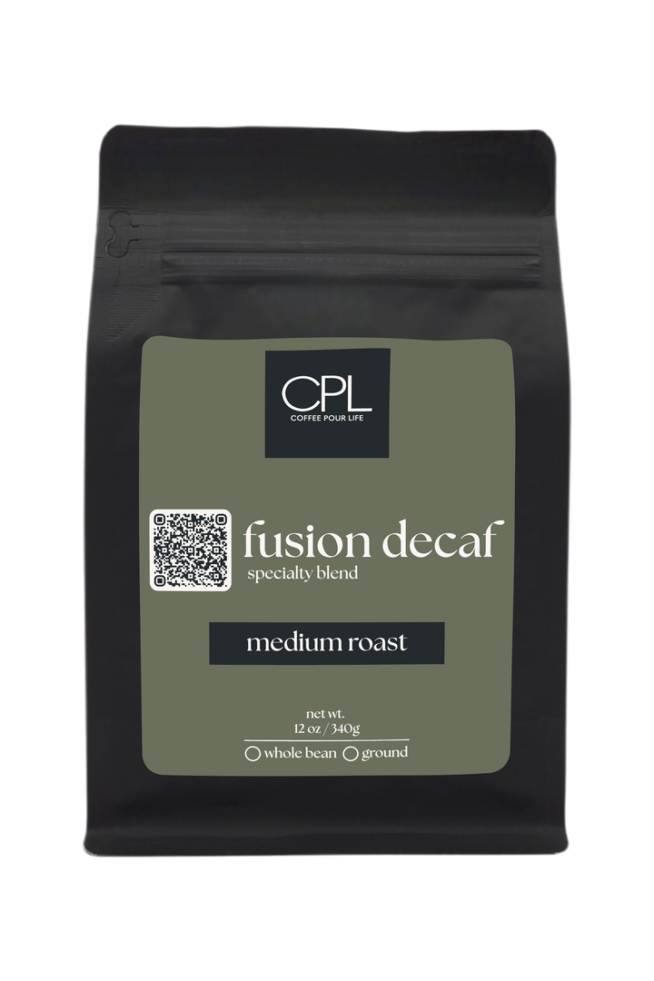 Fusion Decaf – Medium Roast Coffee Blend | Coffee Pour Life