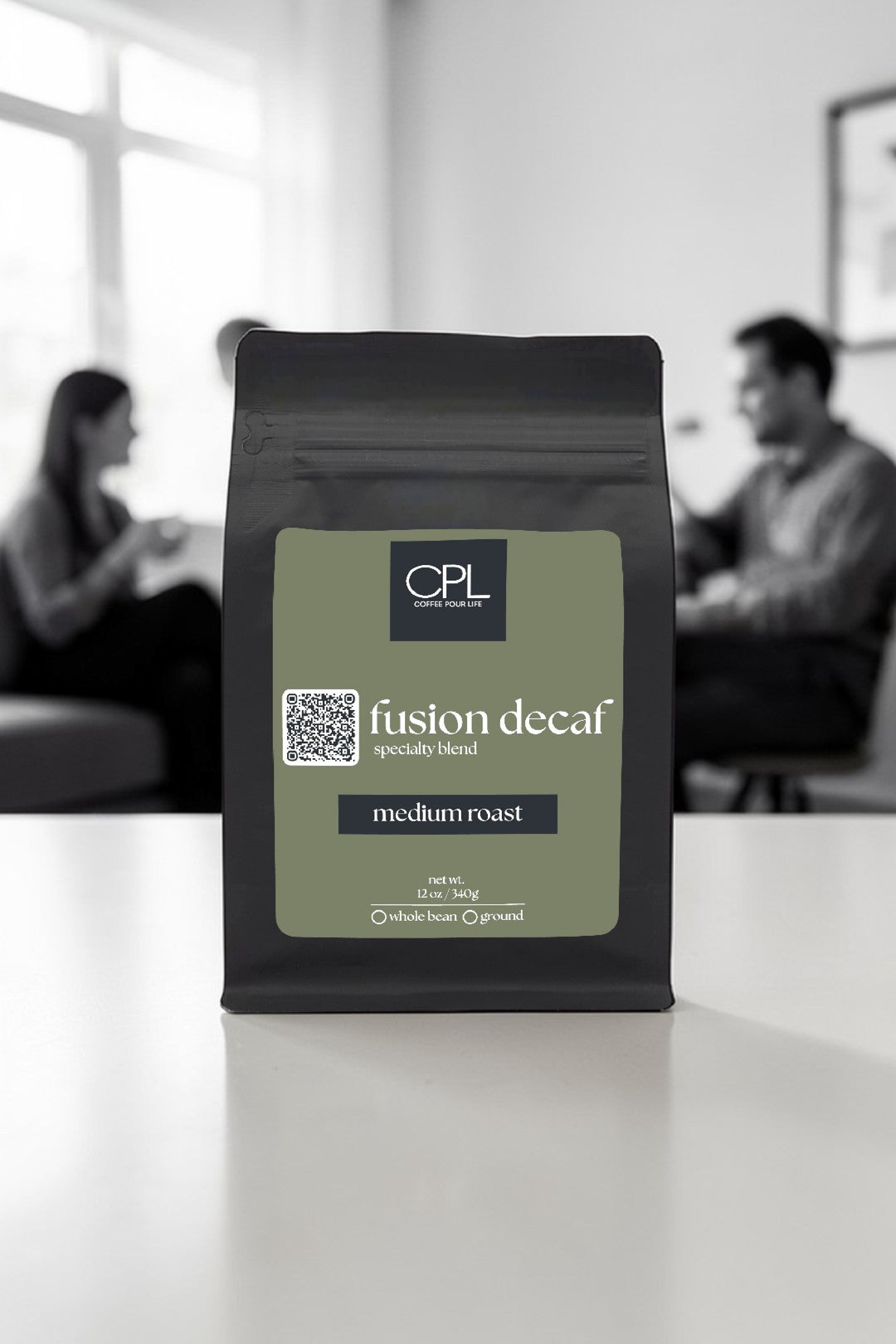 Fusion Decaf – Medium Roast Coffee Blend | Coffee Pour Life